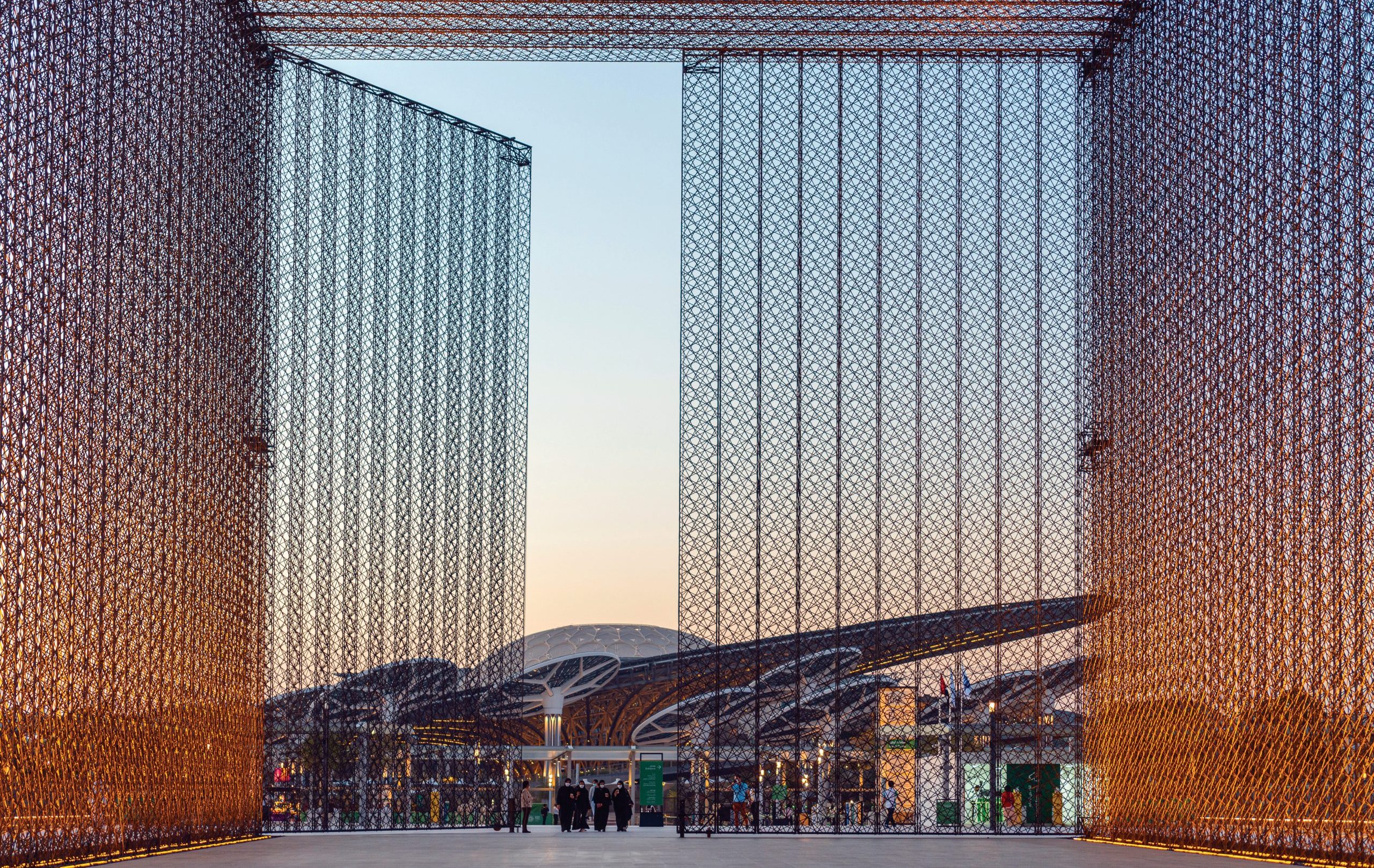 Dubai,Uae,-,February,20,,2020:,Entrance,Gate,Structure,To