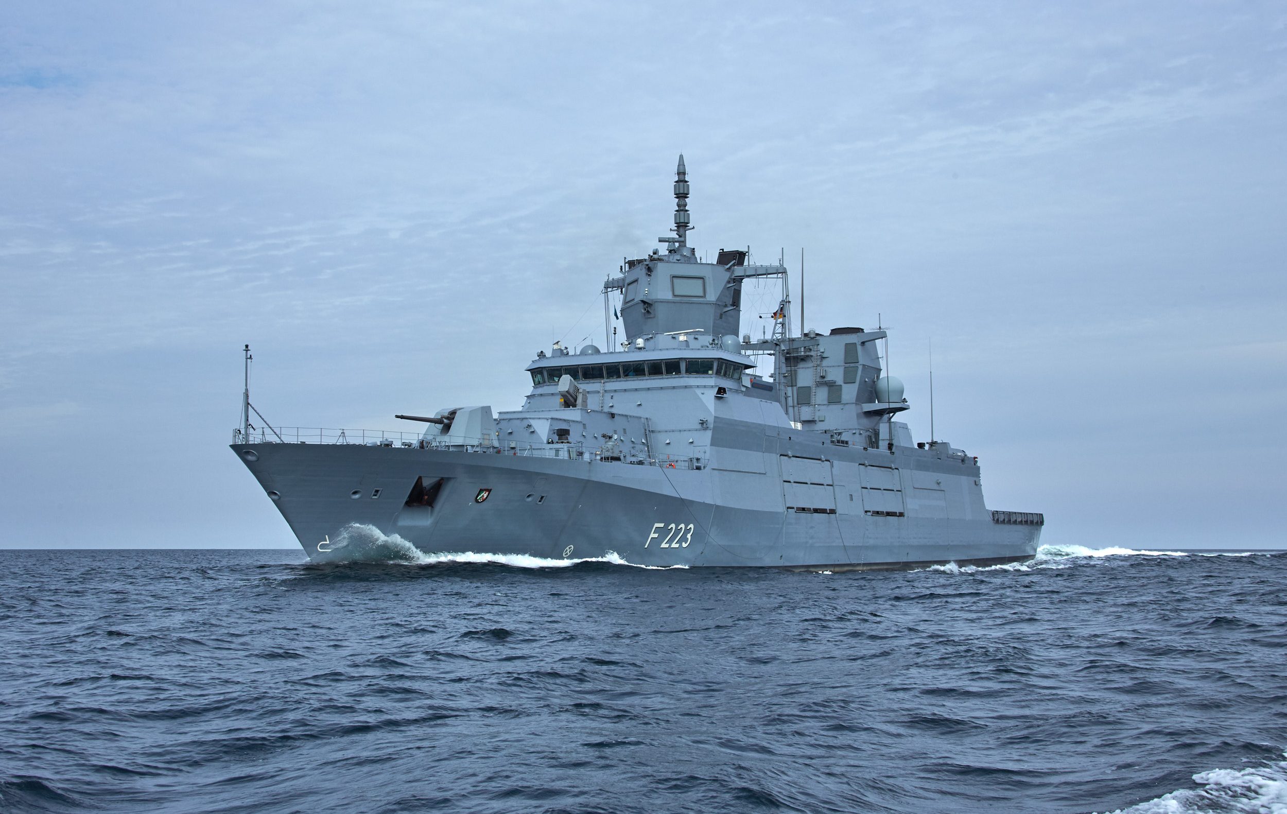 Blohm+Voss Class 125 Frigate Nordrhein-Westfalen F223 Deutsche Marine German Navy thyssenkrupp Marine Systems