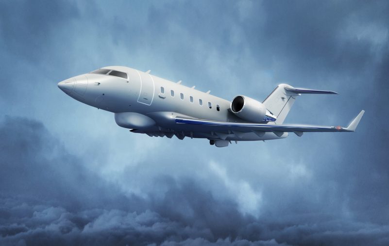 Challenger-650-Flying-ISR-clouds-front