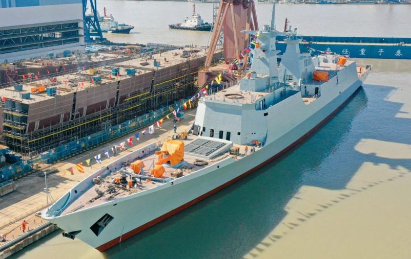Chinese-shipyard-launched-third-type-054-frigate-for-Pakistan-Navy
