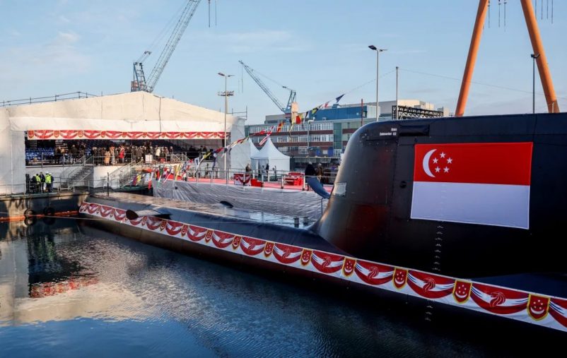 Germanys-TKMS-launches-two-submarines-for-Singapore